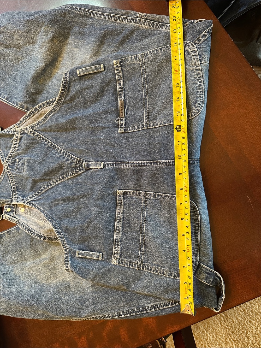 Calvin Klein Bib Overalls Bibs Size M - Picture 7 of 8